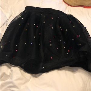 Black holiday party skirt